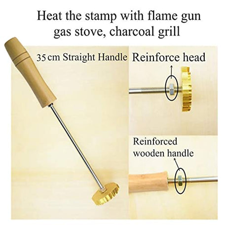 Custom Durable Branding Iron Stamp for Wood and Leather - Arokimi 1"x1" Arokimi