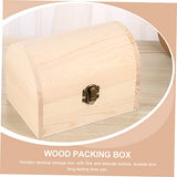 TEHAUX 3pcs Boxes wooden box jewelry organizer tray unfinished wooden jewelry case craft storage strawberry decor DIY wooden wood gifts handmade TEHAUX