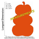 Fall Stacked Pumpkin Unfinished Cutout, Wooden Shape, Paint-able MDF Build-A-Cross