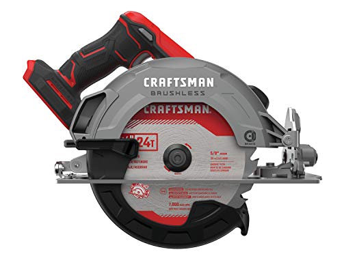 CRAFTSMAN V20 Cordless Circular Saw, 7-1/4 inch, Bare Tool Only (CMCS550B) Craftsman