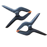 ONDY 2 Pack Of 9” Large Spring Clamps Heavy Duty Nylon Muslin Woodworking Clamps Photo Studio Backdrops Backgrounds Clamps Set, the Jaws Have a ONDY
