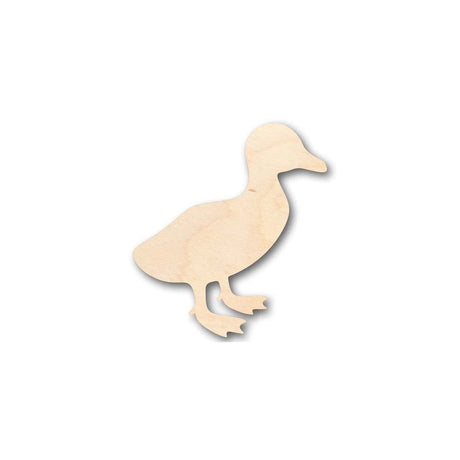 Unfinished Wood Walking Duck Shape - Animal - Wildlife - Craft - up to 24" DIY 6" / 1/4" 24 Hour Crafts
