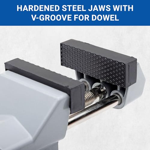 Yost Tools Yost V-275 Portable Vacuum Base Vise, Pivots Multi-Angle, 2.75” Jaw Width, (1 Pack), Silver Yost Vises