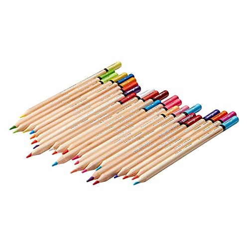 KINGART 312-72 Artist Quality 72 Ct. Colored Pencil Set, 72 Vibrant Pre-Sharpened Colors, Smooth Application for Sketching & Drawing Paper and Mixed KINGART