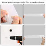 Umirokin 6 Packs 15Inch Acrylic Nail Polish Rack Wall Mounted Shelf Holds up 54 to 96 Bottles Clear Nail Polish Holder Display for Wall Perfume Umirokin