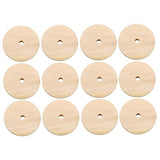 TEHAUX 1 Unfinished Wooden Cutouts Unfinished Wood Discs Unfinished Wood Circle Wood Cutouts for Crafts Circle Wood Chips Circle Wood Cutouts Wooden TEHAUX