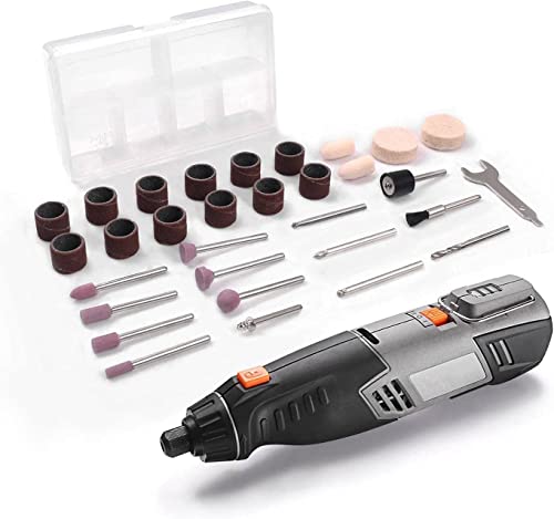 Rotary Tool, 4V Cordless Mini Rotary Multi-Tool Kit with 2 Variable Speed, 31pcs Accessories Kit for Carving, Engravingand Polishing - WoodArtSupply