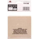 Plaid Square Coasters Wood Surfaces, 4 Piece Plaid