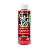 DecoArt DecoArt FluidArt Ready-To-Pour Acrylic Paint 8oz-True Red DecoArt