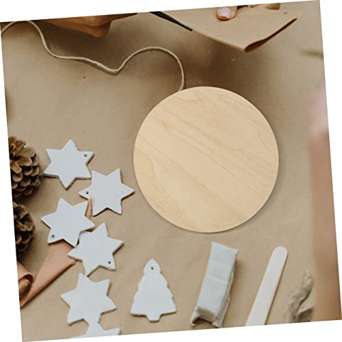COHEALI 3pcs Painting Board Wooden Coins Unfinished Wood Rounds Craft Blanks Unfinished Wood Circle Wood Blank Rounds Writing Coasters Wood COHEALI