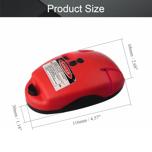 Utoolmart Level Tool 90° Multi Surface Laser Measuring Horizontal & Vertical Line Level Red (Mouse) 1pcs - WoodArtSupply