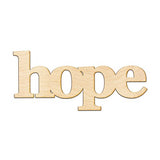 Hope Wood Sign Home Decor Gallery Wall Art Unfinished GIA 18" x 8" Woodums
