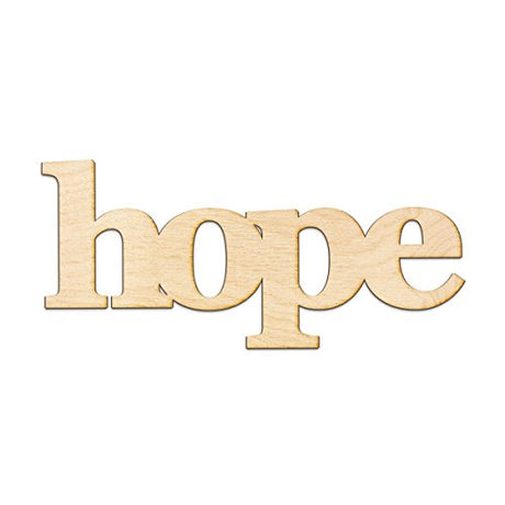 Hope Wood Sign Home Decor Gallery Wall Art Unfinished GIA 18" x 8" Woodums