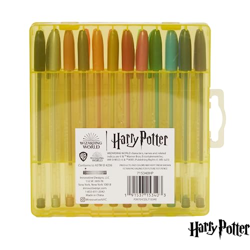 Innovative Designs Harry Potter Wizarding World Gel Pen Set for Kids, 24 Pack with Glitter Gel Pens, Cute Pens for Girls and Boys Innovative Designs