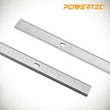 POWERTEC 12 Inch Planer Blades for Harbor Freight Central Machinery Surface Planer 95082 Planer, Set of 2 (128042) POWERTEC