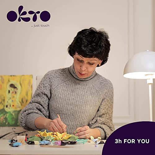 Art Kit "Sunflowers" | Arts & Crafts DIY Painting with Modeling Clay| Clay Kit for Painting | Painting Kits for Adults for Home Decoration | Air Dry OKTO