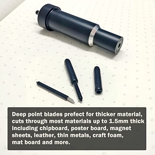 Explore Deep Cut Blade and Housing for Cricut Maker, Niantime Replacement Deep point Blade Compatible with Explore Air2/ Air3/ Maker/Maker 3 Cutting - WoodArtSupply