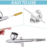 BLMHTWO 11 Pieces Airbrush Cleaning Kit, Airbrush Accessories Airbrush Spray Cleaning Repair Tool Kit Includes 1 Piece Wash Needle 5 Pieces Cleaning BLMHTWO