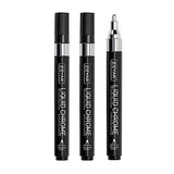 ZEYAR Liquid Chrome Marker Paint Marker, Silver Mirror Pen for smooth surfaces, High-gloss Mirrored display effects, Medium Point, set of 3 ZEYAR