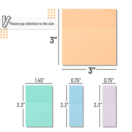 Mr. Pen- Transparent Sticky Notes, 200 pcs, Pastel Colors, See Through Sticky Notes, Sticky Notes Transparent, Sticky Notes Clear, Annotation Sticky Mr. Pen