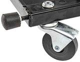 JEGS Mechanic Seat and Step Stool | 300 LBS Capacity | Padded Seat | Black Logo | Heavy-Duty Construction | Comfortable and Ergonomic Design | JEGS