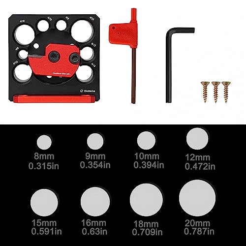 KETIPED Adjustable Drill Milling Dowel Round Rod Auxiliary Tool with Carbide Blade, Electric Drill Milling Cylindrical Woodworking Tool Dowel Maker KETIPED