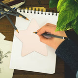 BESPORTBLE 50Pcs Unfinished DIY Wood Chips, Star Shaped DIY Graffiti Slices, Wooden Crafts to Paint BESPORTBLE