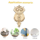 25Pcs owl Wood Chips Wooden Flowers Owl Charm Pendant Wooden owl Shape Blank Wooden Slices Unfinished Wood Animal Craft Animal Wood Blanks Kids KONTONTY
