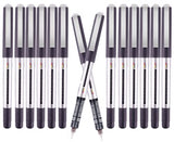 EYEYE 0.5mm Extra Fine Tip Pens Rollerball Black Pens Fine Point, Liquid Ink Roller Ball Pens Black Ink Rollering Ball Point pens, Black Free Ink EYEYE