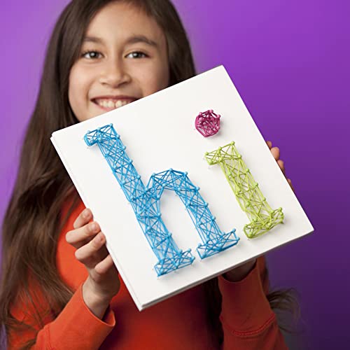 Craft-tastic – String Art – Craft Kit Makes 3 Large Canvases – Peace Sign Edition, Model Number: CTE40 Craft-tastic