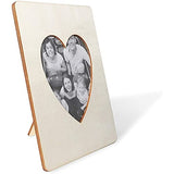 Heart Shaped Unfinished Wood Picture Frames for 4 x 6 Photos (5.9 x 7.9 In, 4 Pack) Bright Creations