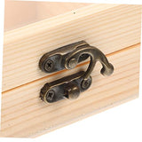 COHEALI 4 pcs moisennette Jewelry Treasure Box hinged Cover Container European Style Glass Wooden Storage Bins Bracelet Holder Treasure Chest Wedding COHEALI