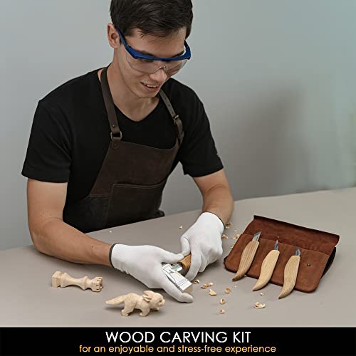 BeaverCraft S56 Wood Carving Whittling Kit - Whittling Knife Kit Premium Wood Carving Knives - Wood Carving Tools Whittling Wood Widdling Kit Wood - WoodArtSupply