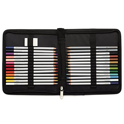 Winsor & Newton Studio Collection, 27 Piece Colour Pencil Wallet, Multi - WoodArtSupply