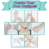 Luwanio Bracelet Making Kit, Pony Beads Clay Beads Smiley Beads Letter Beads for Friendship Bracelets Jewelry Making, Kandi Bracelet Kit, DIY Arts Luwanio