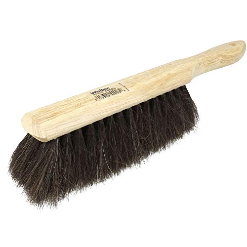 Weiler 44003 Horsehair Counter Duster with Wood Handle, Horsehair Fill, 2-1/2" Head Width, 8" Overall Length, Natural Weiler