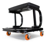 WEN 73011T 250 lb. Capacity Rolling Mechanic Seat with Onboard Storage WEN