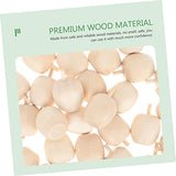 Holibanna 40pcs Wooden Fruit Ornaments DIY Fruit DIY Wooden Fruit Crafts Unpainted Wooden Pears Unfinished Wooden Holibanna