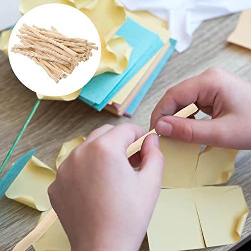 COHEALI 50pcs Branch Material Counting Large Popsicle Sticks Diorama Supplies Craft Sticks The Stick Birch DIY Projects Sticks Log in Crafts Twigs COHEALI