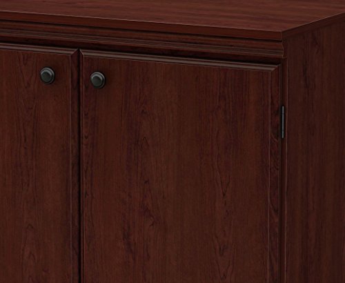 South Shore Morgan Small 2-Door Storage Cabinet, 19.38"D x 32.88"W x 32.38"H, Royal Cherry - WoodArtSupply