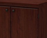 South Shore Morgan Small 2-Door Storage Cabinet, 19.38"D x 32.88"W x 32.38"H, Royal Cherry South Shore