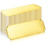 Therwen 60 Pcs Name Plates Laser Engraved Brushed Solid Brass Plate Personalized Plaque Blank Custom Name Tag Frame Name Label with Adhesive Backing Therwen