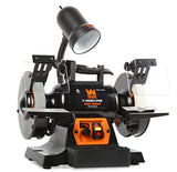 WEN BG625V 2.5-Amp 6-Inch Variable Speed Bench Grinder with Flexible Work Light , Black WEN