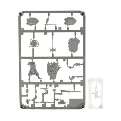 D&D Frameworks: Human Fighter Male - Unpainted and Unassembled - WoodArtSupply