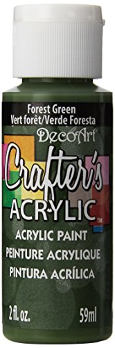 DecoArt DCA39-3 Crafter's Acrylic Paint, 2-Ounce, Forest Green DecoArt