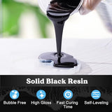 LET'S RESIN EPOXY RESIN Black Resin Epoxy,44OZ Bubble Free & High-Gloss Epoxy Resin Kit,Self Leveling Resin and Hardener for Art Crafts,Jewelry LET'S RESIN EPOXY RESIN