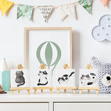 Arteza Mini Canvases with Easels, Pack of 14, 4 x 4 Inches, 100% Cotton, 8 oz Gesso-Primed Stretched Canvas & Solid Pine Wood Easels, Art Supplies ARTEZA