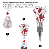 JOFAVIU 10 Pcs Resin Wine Bottle Stoppers Molds Set Accessories, Wine Stopper for Silicone Molds Epoxy Resin, Stopper Epoxy Resin Silicone Molds Set Jiofaviu