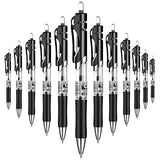 YPENSLZX 0.7mm Gel Pens, Black Ink, Retractable Rolling Ball Gel Pens, Writing Smoothly, Large Capacity, Suitable for Working or Studying, 12-Pack, YPENSLZX