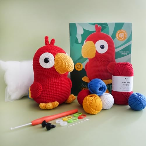 Easy Breezy Crochet Kit Parrot WoodArtSupply